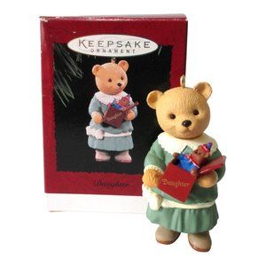 Vintage Hallmark 1996 Daughter Christmas Ornament Holiday Decor